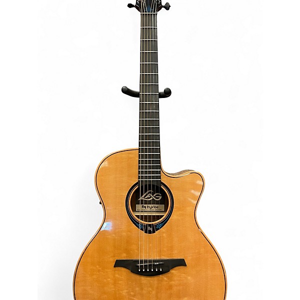 Used Lag Guitars THV30ACE Natural Acoustic Electric Guitar