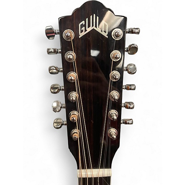 Used Guild F-2512E Deluxe 2 Color Sunburst 12 String Acoustic Electric Guitar