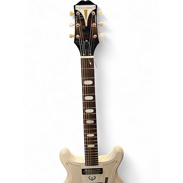 Used Epiphone 50th Anniversary 1962 Reissue Crestwood Custom POLARIS WHITE Solid Body Electric Guitar