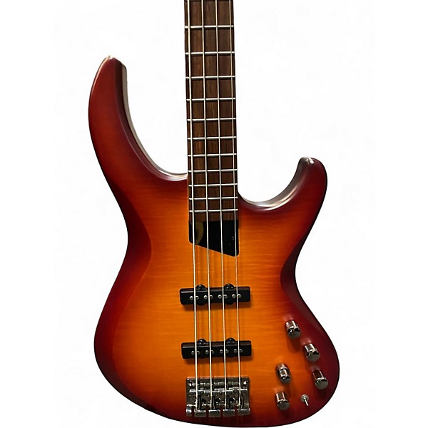 Used MTD KINGSTON SARATOGA DLX DEEP CHERRY BURST Electric Bass Guitar