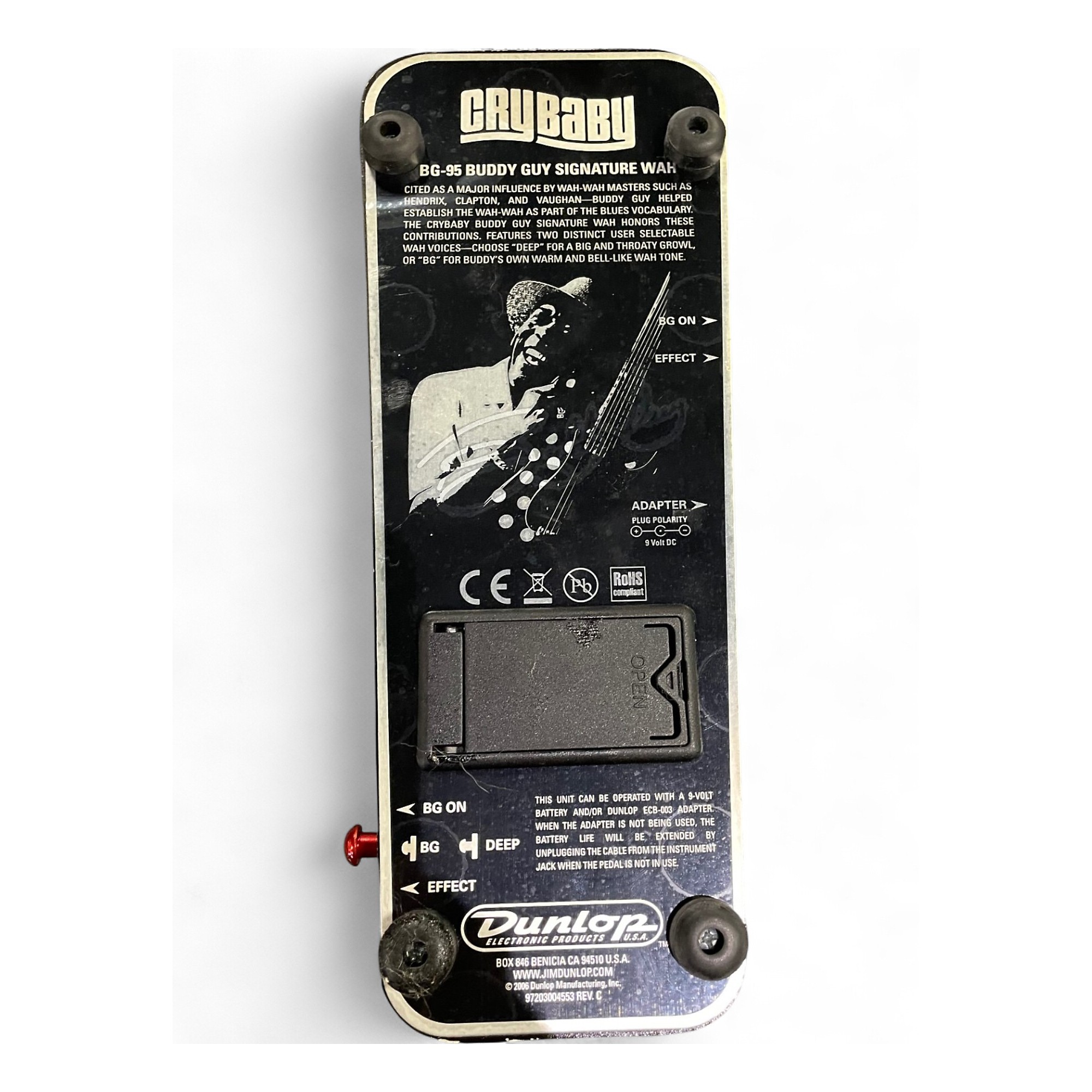 ギター Jim Dunlop BG-95 BUDDY GUY SIGNATURE Dunlop BG95 Buddy Guy Signature Cry Baby Wah Pedal | Sweetwater