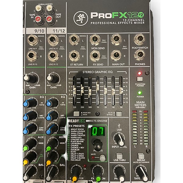 MACKIE ProFX12 本体ケーブル説明書 WW3183 Mackie PROFX12V3+ 12-Channel Analog Mixer w/ Enhanced FX