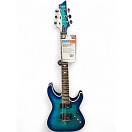 Used Schecter Guitar Research Omen Extreme 6 Ocean Blue Solid Body Electric Guitar