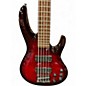 Used ESP LTD B305FM 5 String Crimson Burst Electric Bass Guitar