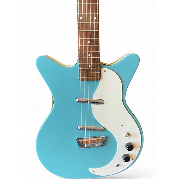 Used Danelectro Stock '59 Blue Solid Body Electric Guitar