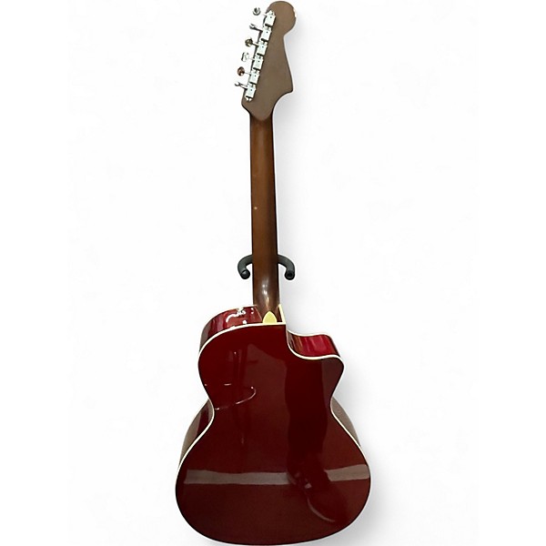 Used Fender Newporter Player WINE Acoustic Electric Guitar