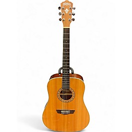 Used Washburn wd7s Natural Acoustic Guitar