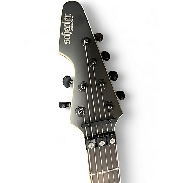 Used Schecter Guitar Research Avenger FR SLS Elite Evil Twin Satin Black Solid Body Electric Guitar