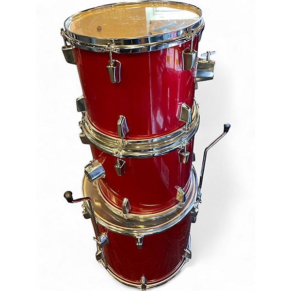 Used Percussion Plus 4 Piece 4 Piece Red Drum Kit