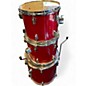 Used Percussion Plus 4 Piece 4 Piece Red Drum Kit