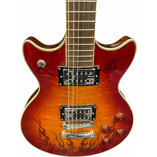 Used Dreambow DR-705 Double Cut  Vintage Sunburst Solid Body Electric Guitar