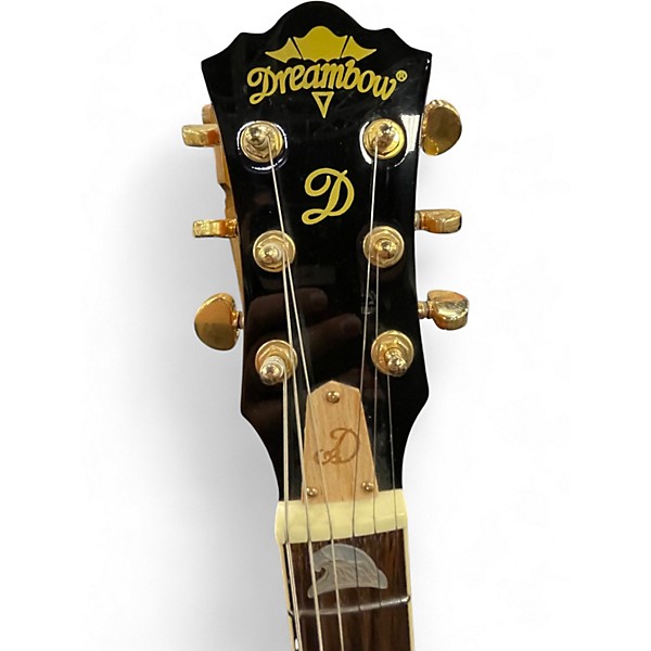 Used Dreambow DH-554 Cherry Sunburst Hollow Body Electric Guitar