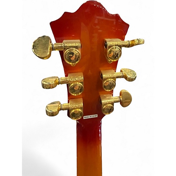 Used Dreambow DH-554 Cherry Sunburst Hollow Body Electric Guitar
