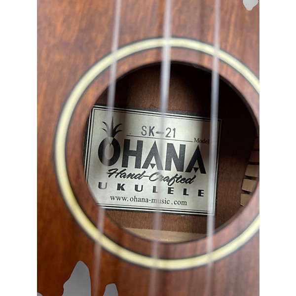 Used Ohana SK-21 Worn Brown Ukulele