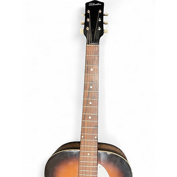 Used Silvertone 621 2 Color Sunburst Acoustic Guitar