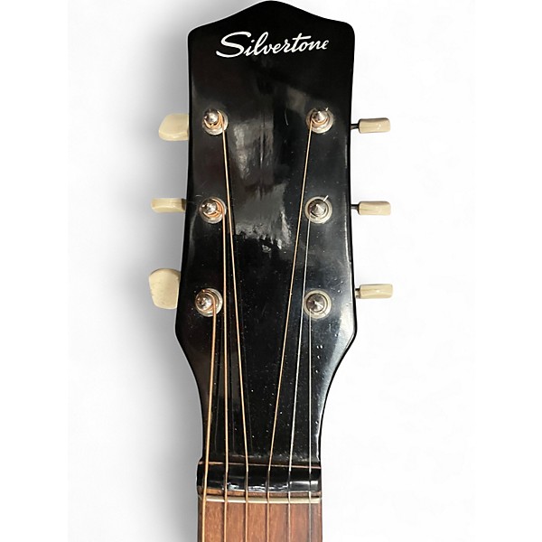 Used Silvertone 621 2 Color Sunburst Acoustic Guitar