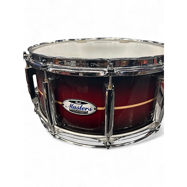 Used Pearl 14in Masters Complete Snare Satin Red Drum