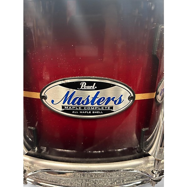 Used Pearl 14in Masters Complete Snare Satin Red Drum