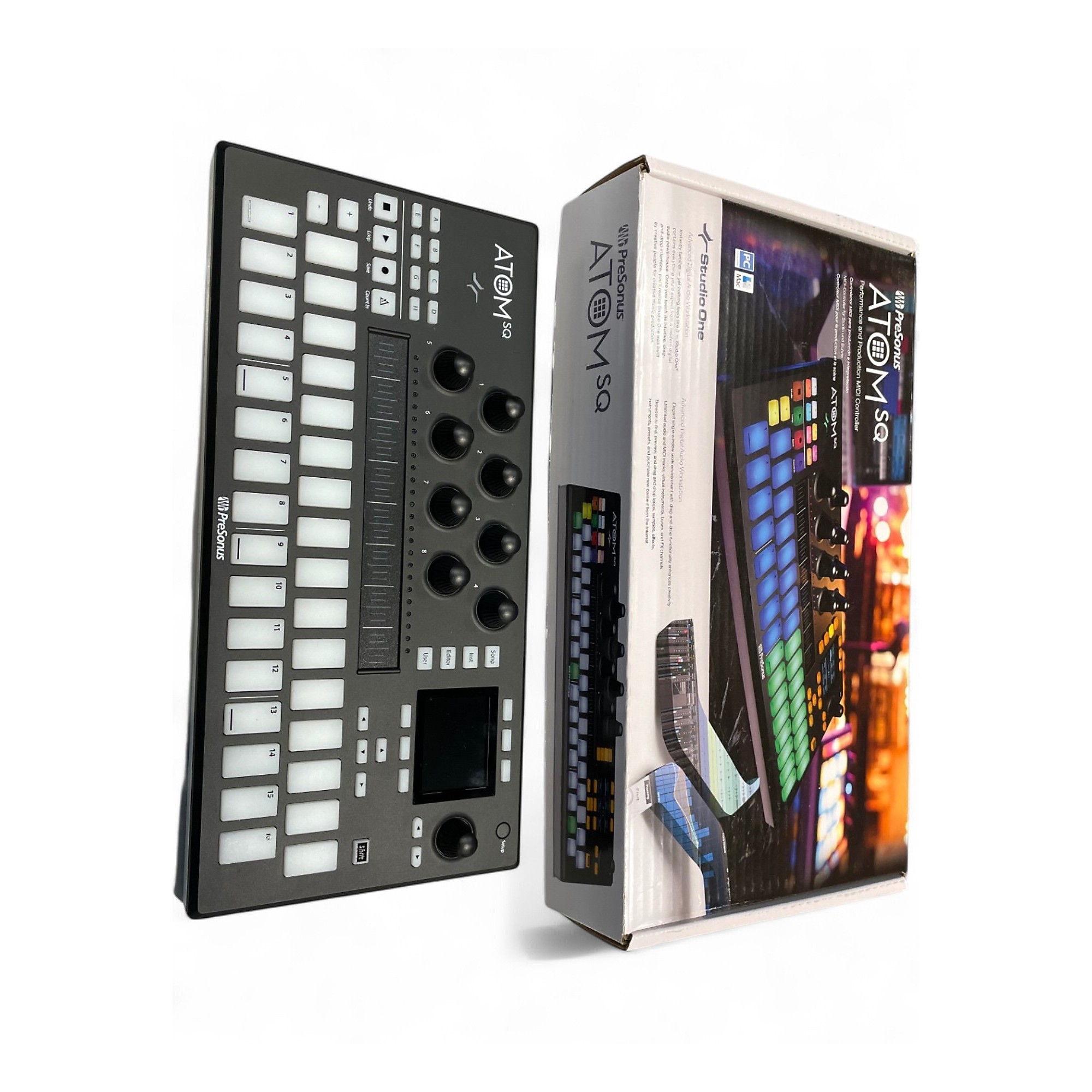 PreSonus ATOM SQ MIDIコントローラー 中古　訳あり✔ Used PreSonus ATOM SQ MIDI Controller | Guitar Center