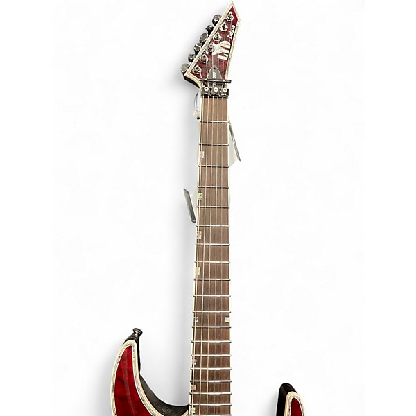 Used ESP MH1000 Crimson Red Burst Solid Body Electric Guitar