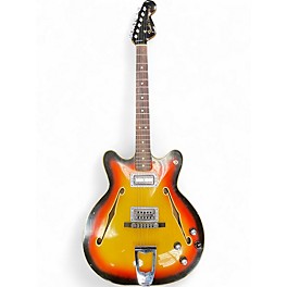 Vintage 1967 Fender Coronado 3 Color Sunburst Hollow Body Electric Guitar