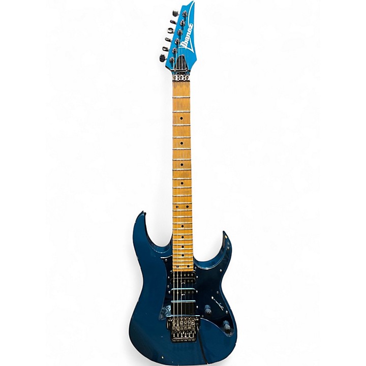 Ibanez RG550 ブルー　改造済み Used 1991 Ibanez RG550 Metallic Blue Solid Body Electric
