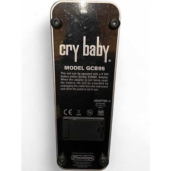 Used Dunlop GCB95 Original Crybaby Wah Effect Pedal