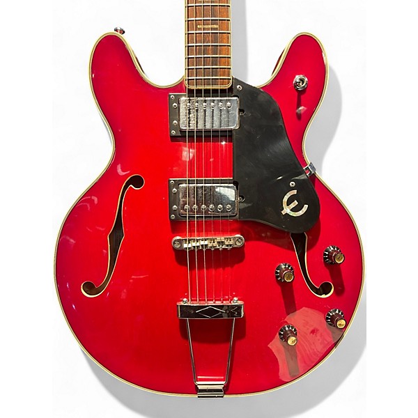 Vintage 1970s Epiphone EA-250 Riviera Cherry Hollow Body Electric Guitar
