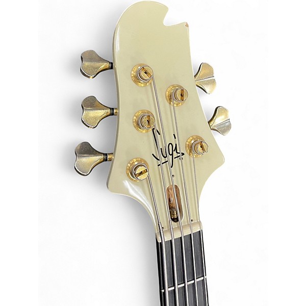 Used Sugi NB5 WHITE Electric Bass Guitar