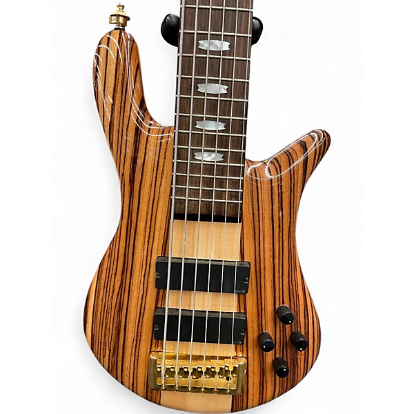 Used Spector Euro6 LX Natural Electric Bass Guitar