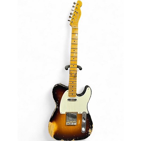 Used Fender 1953 Heavy Relic Telecaster Wide-Fade 2 Color Sunburst Solid Body Electric Guitar