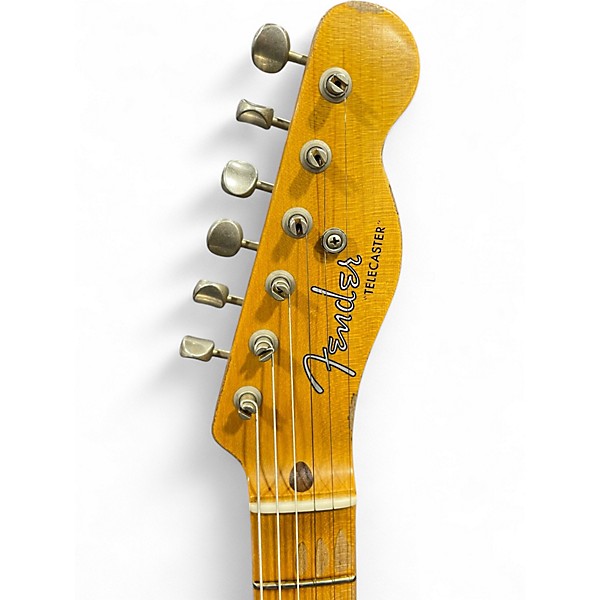 Used Fender 1953 Heavy Relic Telecaster Wide-Fade 2 Color Sunburst Solid Body Electric Guitar