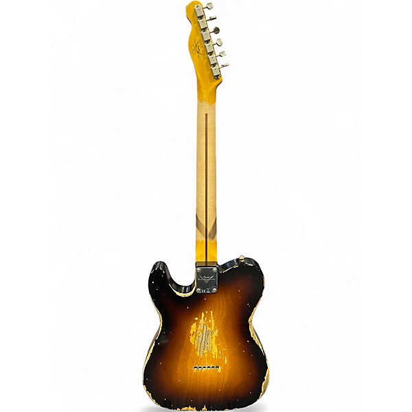 Used Fender 1953 Heavy Relic Telecaster Wide-Fade 2 Color Sunburst Solid Body Electric Guitar