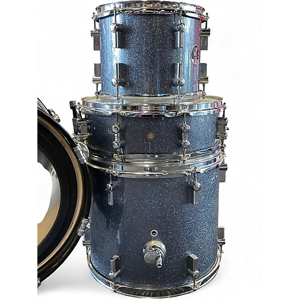 Used SONOR 4 Piece Safari Blue Sparkle Drum Kit