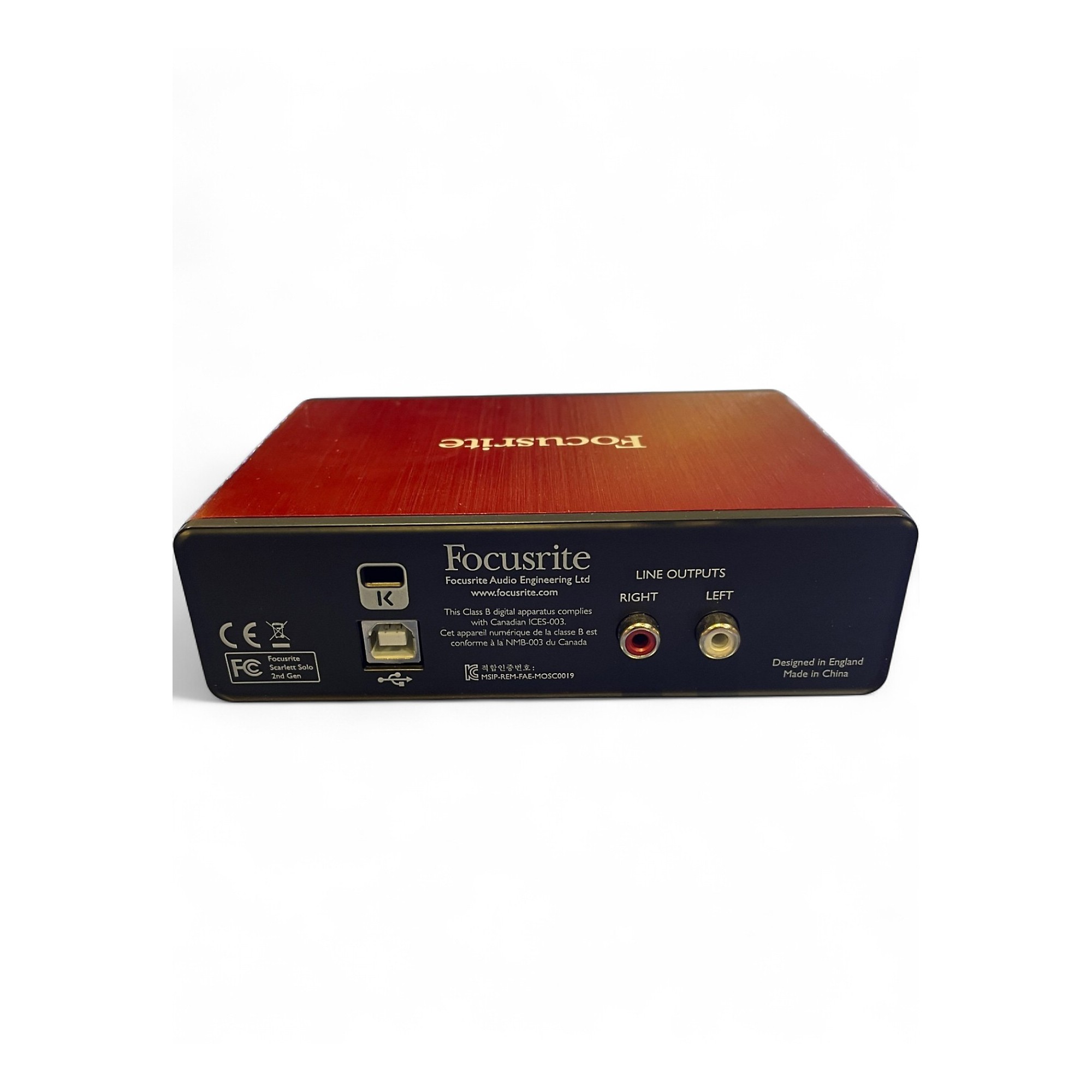 Used Focusrite Scarlett Solo Gen 2 Audio Interface | Guitar