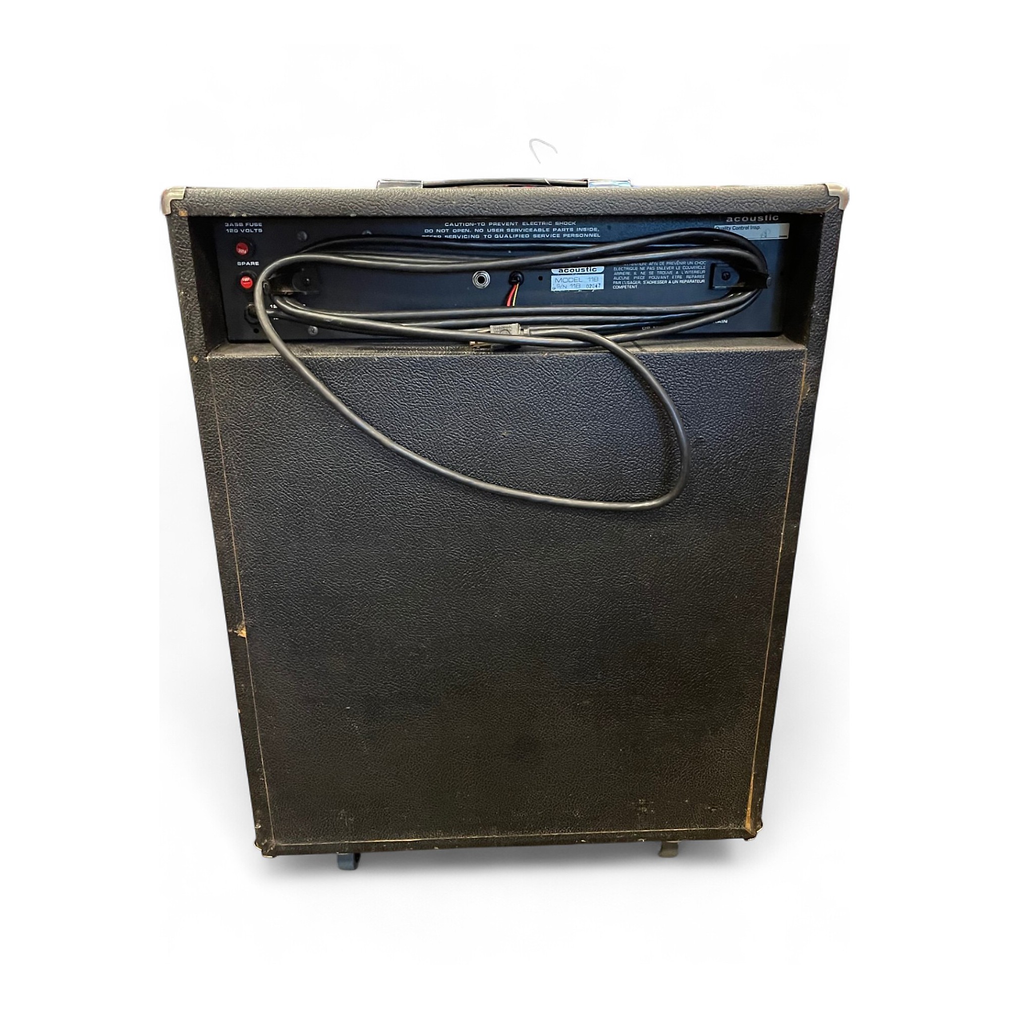 Acoustic '82 Model 118ベースコンボアンプ Acoustic '82 Model 118 Bass Combo Amp - Black - Hyper