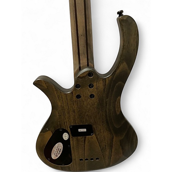 Used Schecter Guitar Research Riot 4 String Aurora Burst Electric Bass Guitar