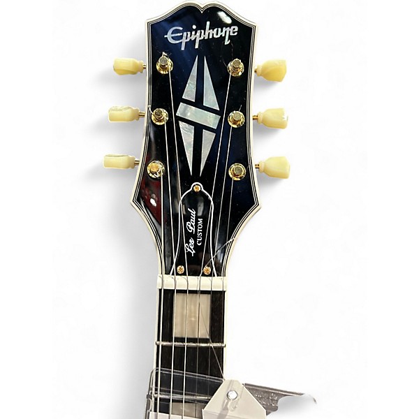 Epiphone LesPaul Custom Korea 2006 Ｐ90 Used Epiphone Les Paul Custom P90 Black Solid Body Electric
