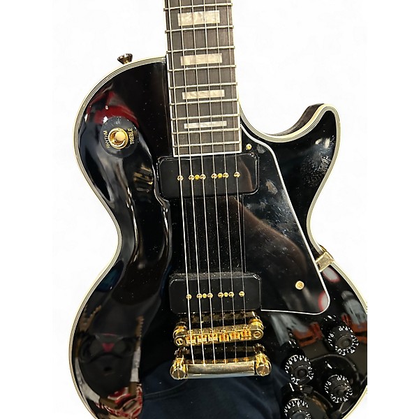 Used Epiphone Les Paul Custom P90 Black Solid Body Electric