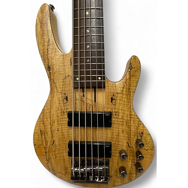 Used ESP LTD B206SM 6 String Natural Electric Bass Guitar