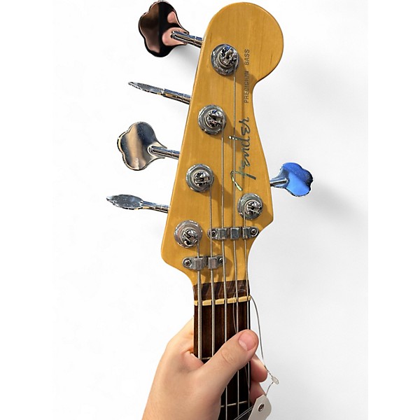 Used Fender American Deluxe Precision Bass V Tobacco