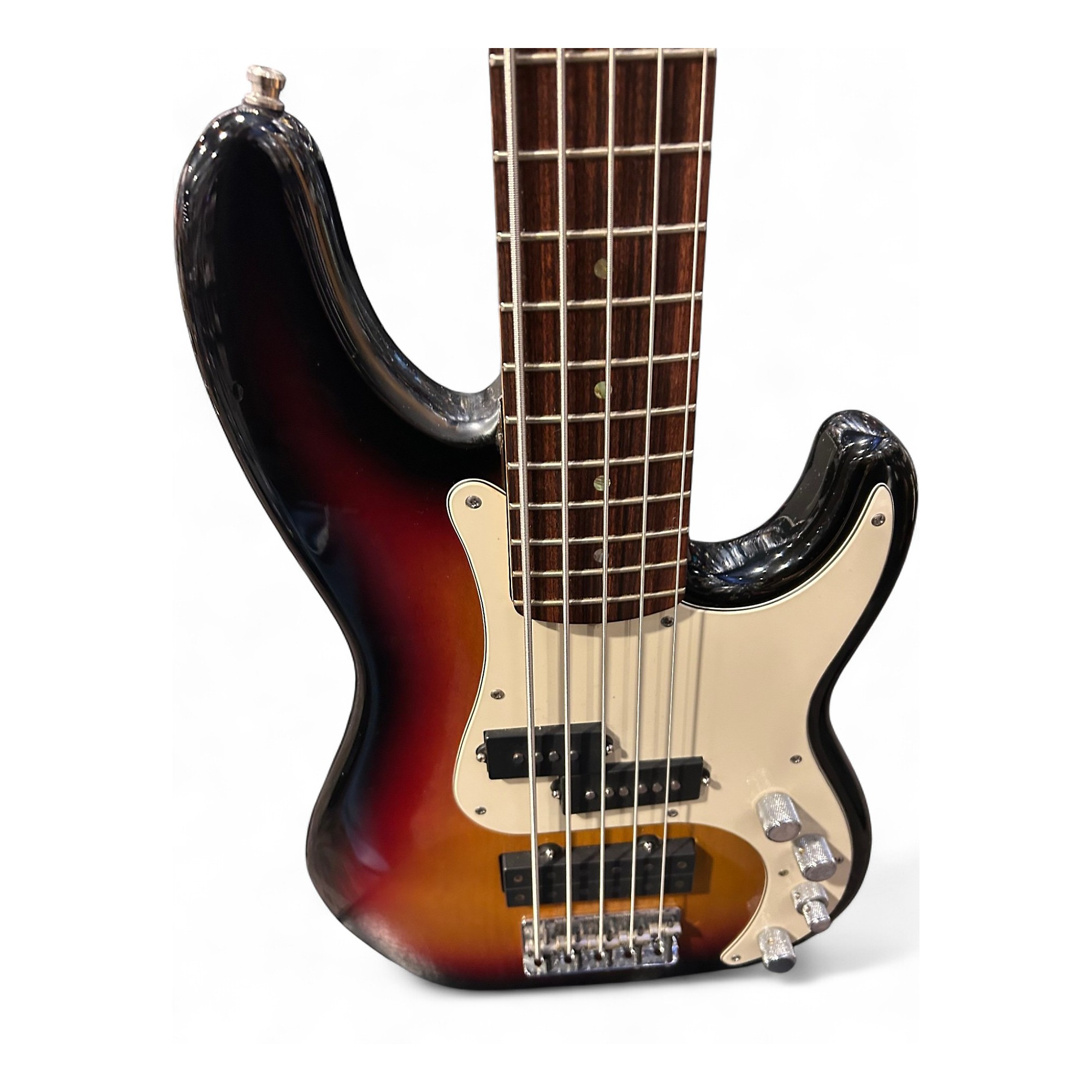 Used Fender American Deluxe Precision Bass V Tobacco