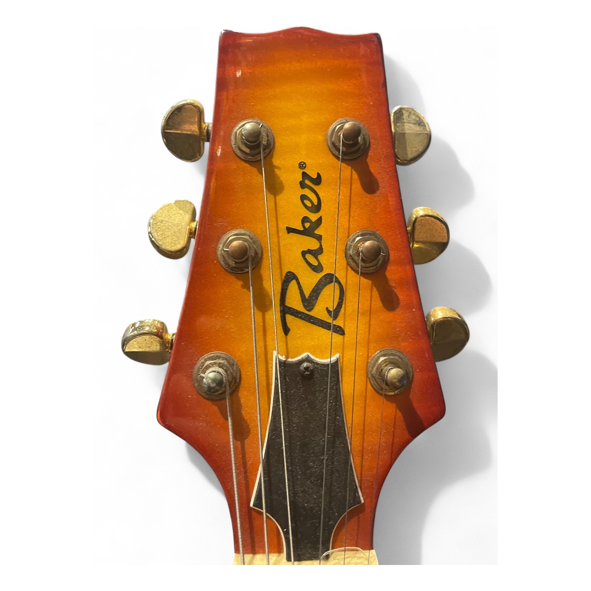Used Baker B1 Trans Orange Solid Body Electric Guitar Trans Orange