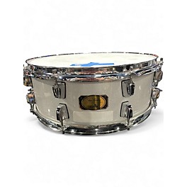 Used TAMBURO 5X14 Snare White Sparkle Drum