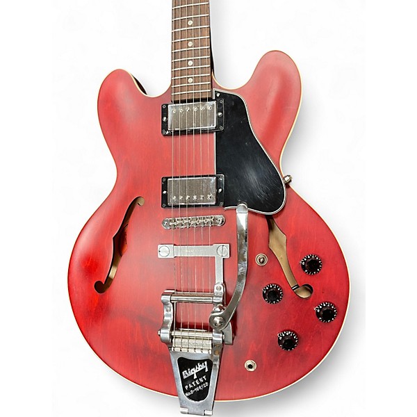 Used Gibson ES335 Cherry Hollow Body Electric Guitar