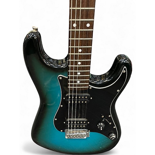 Used Fernandes S Style Blue to Black Fade Solid Body Electric Guitar