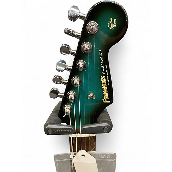 Used Fernandes S Style Blue to Black Fade Solid Body Electric Guitar