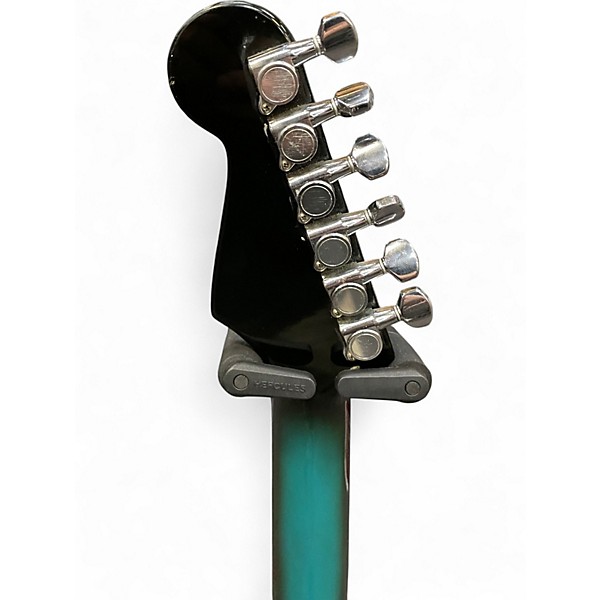 Used Fernandes S Style Blue to Black Fade Solid Body Electric Guitar