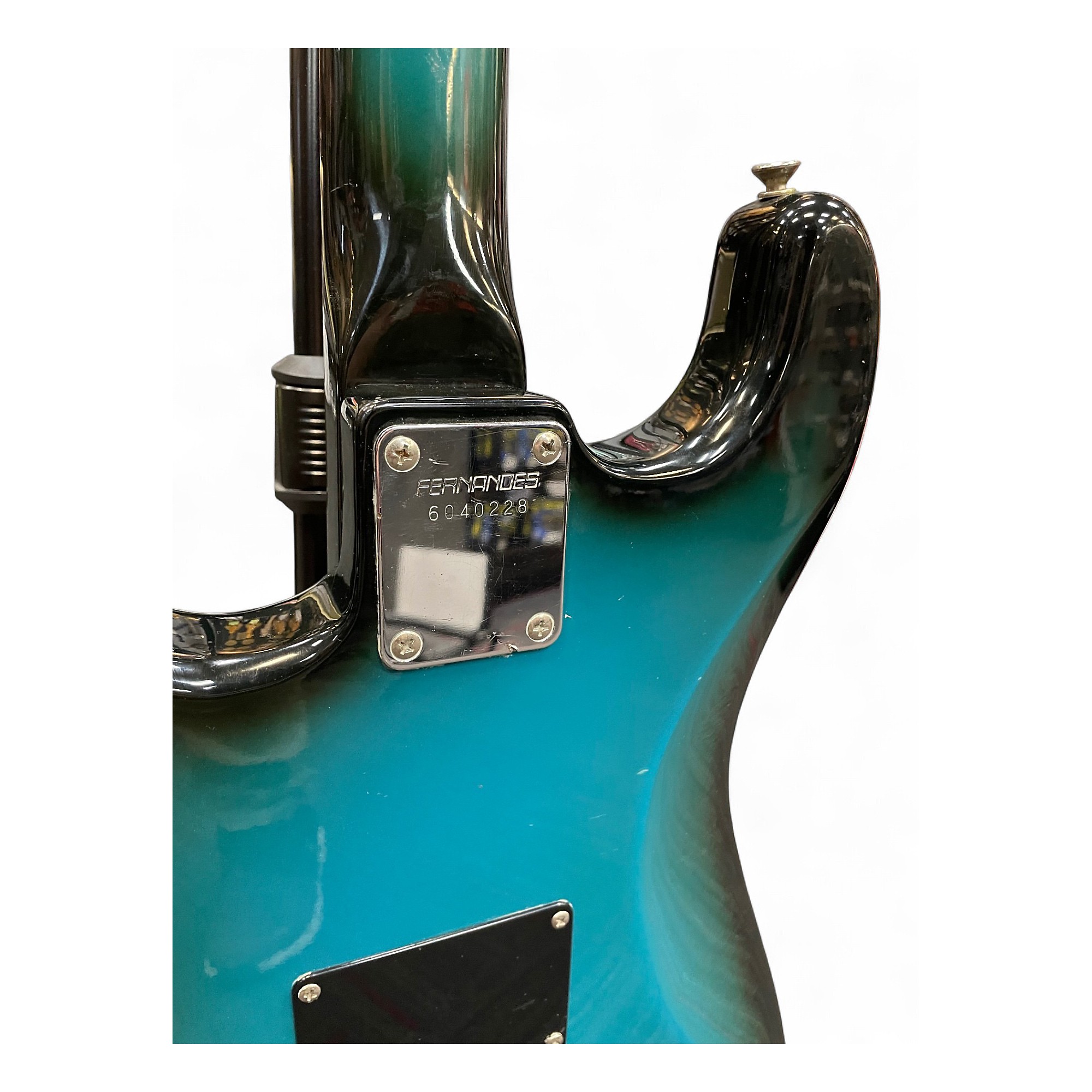 Used Fernandes S Style Blue to Black Fade Solid Body