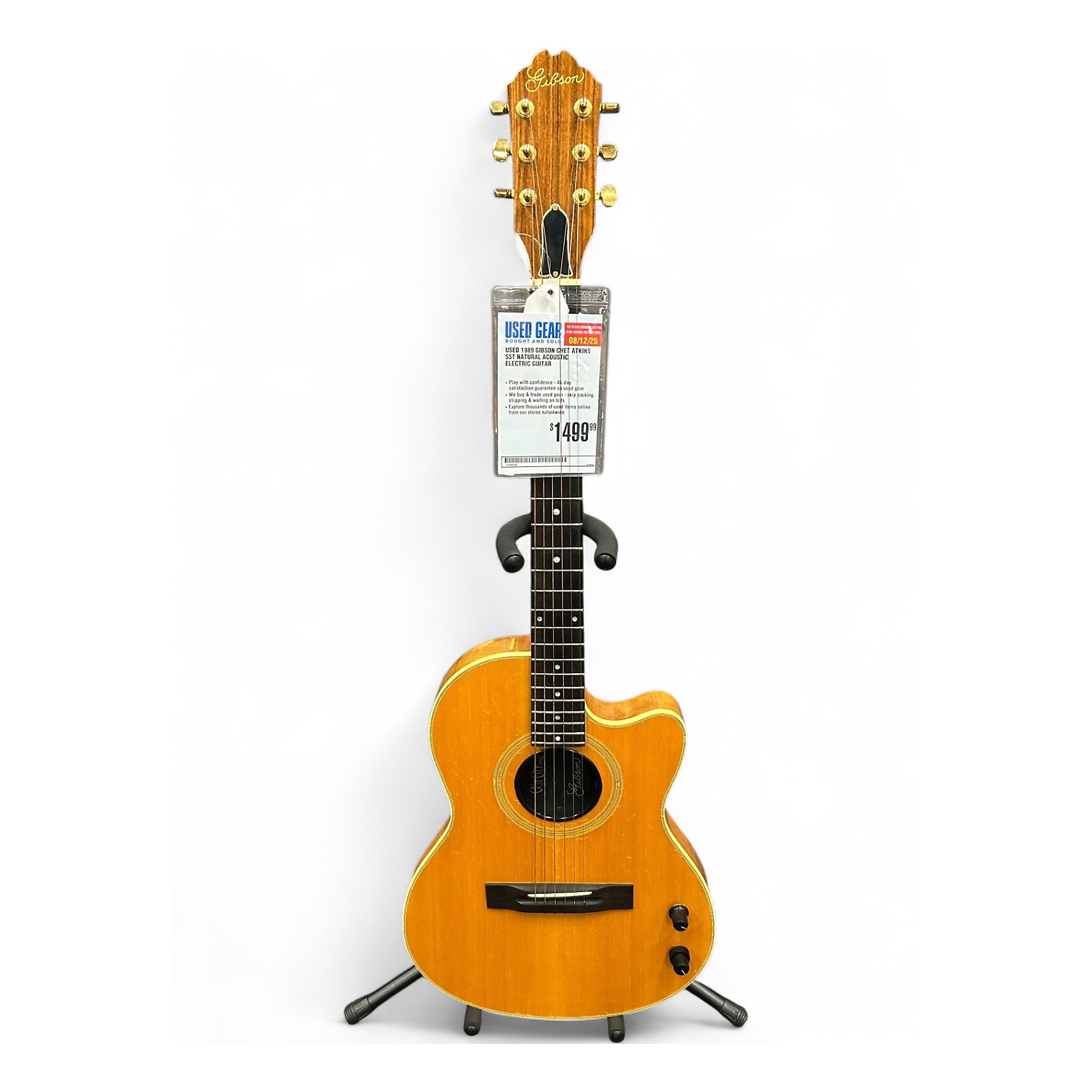 ギター Gibson Chet Atkins SST Maple Top Used 1989 Gibson Chet Atkins SST Natural Acoustic Electric
